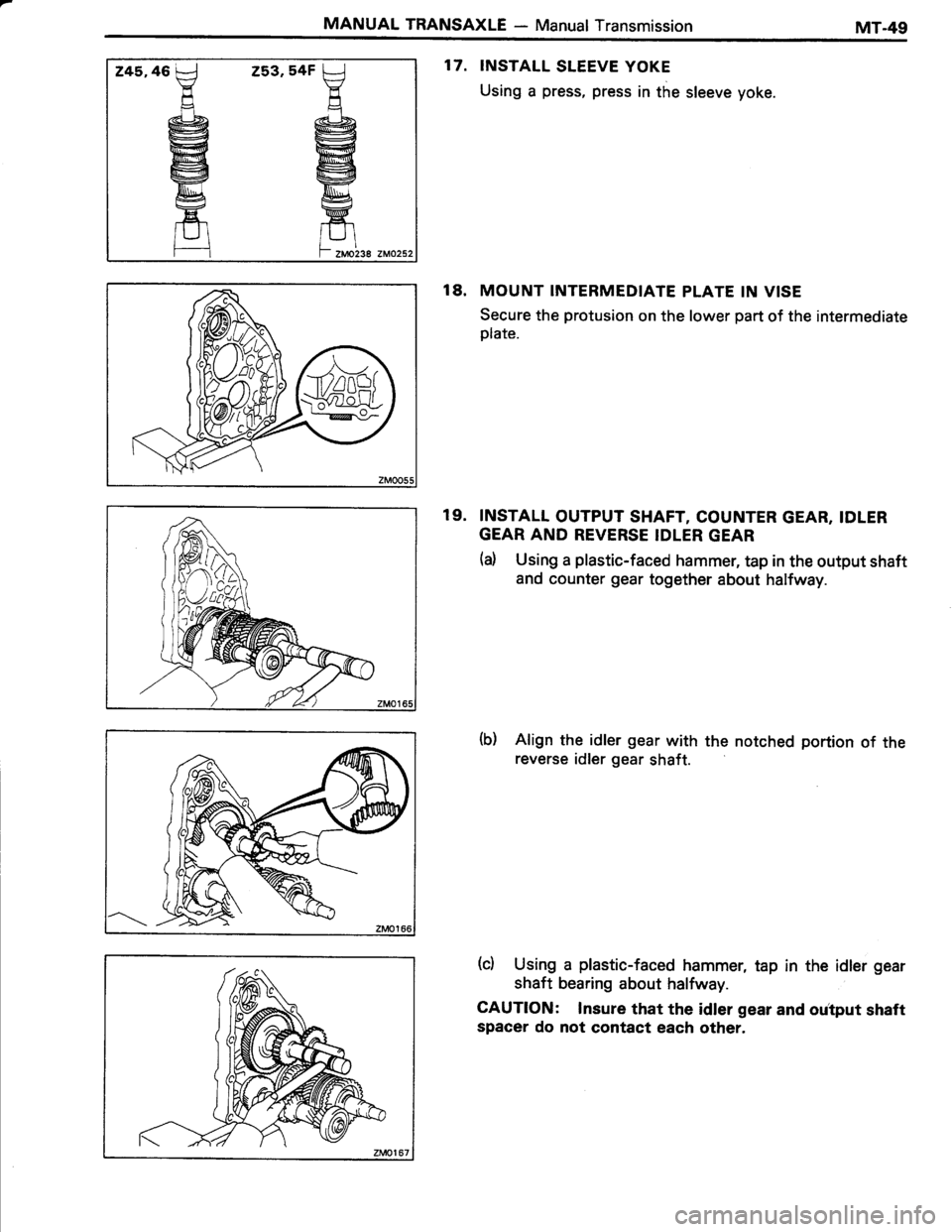 TOYOTA TERCEL 1985  Repair Manual 