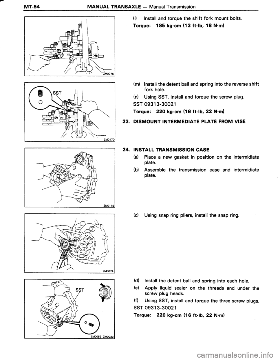 TOYOTA TERCEL 1985  Repair Manual 