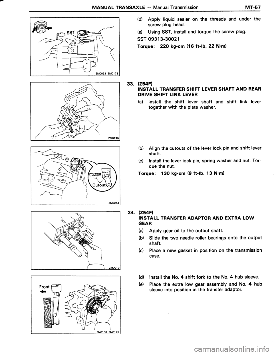 TOYOTA TERCEL 1985  Repair Manual 