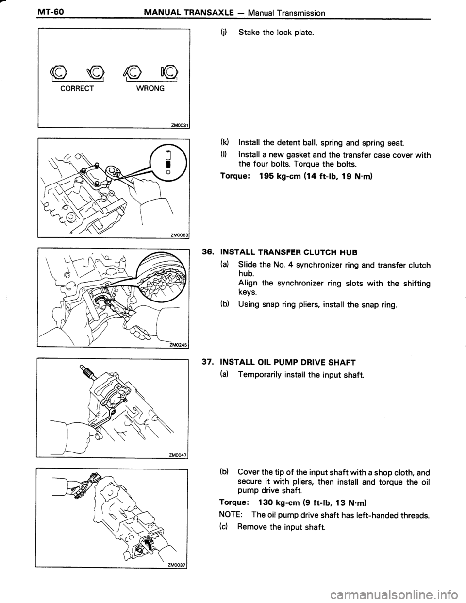 TOYOTA TERCEL 1985  Repair Manual 