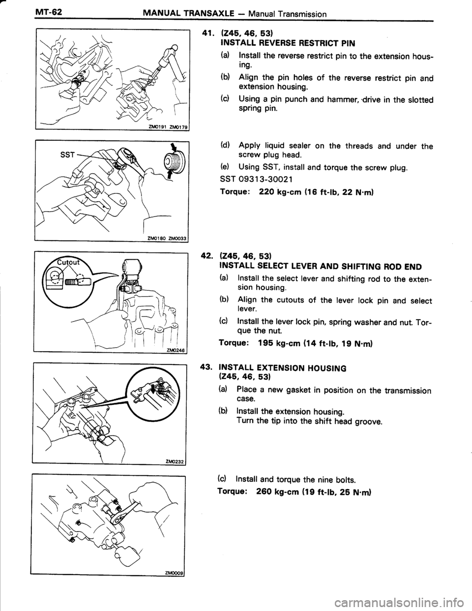 TOYOTA TERCEL 1985  Repair Manual 