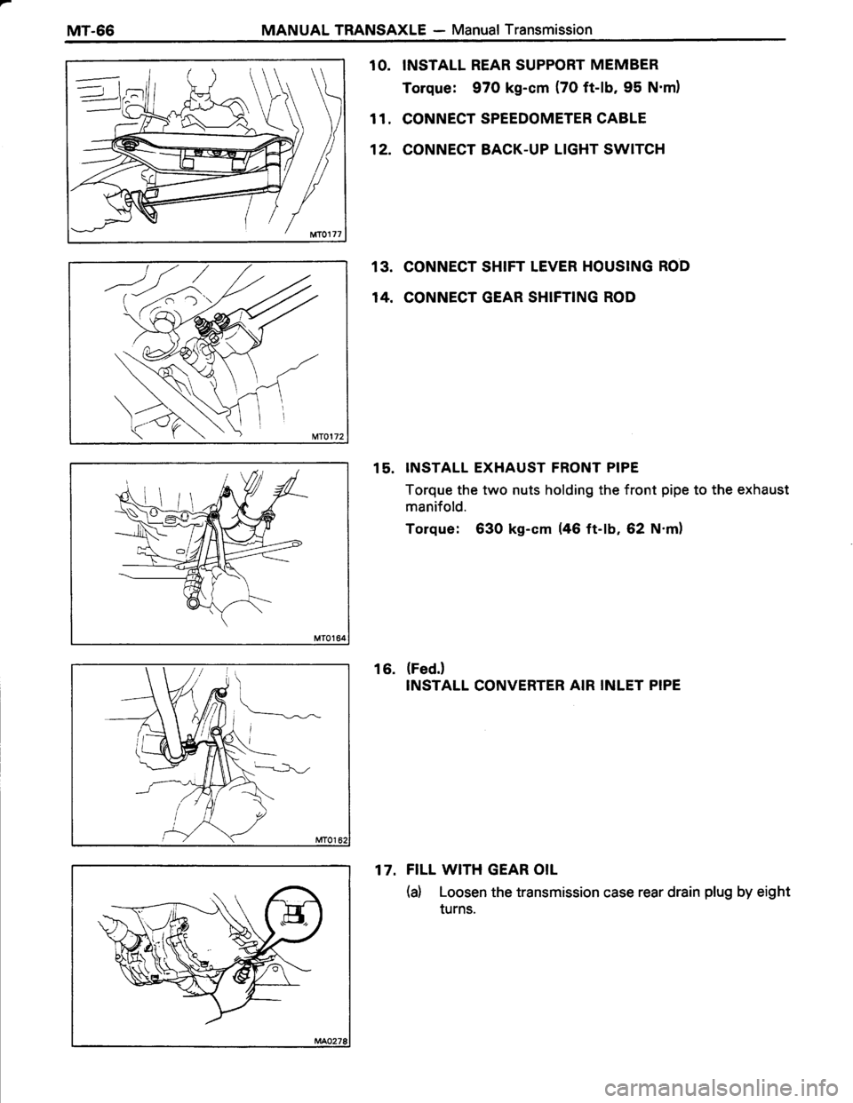 TOYOTA TERCEL 1985  Repair Manual 