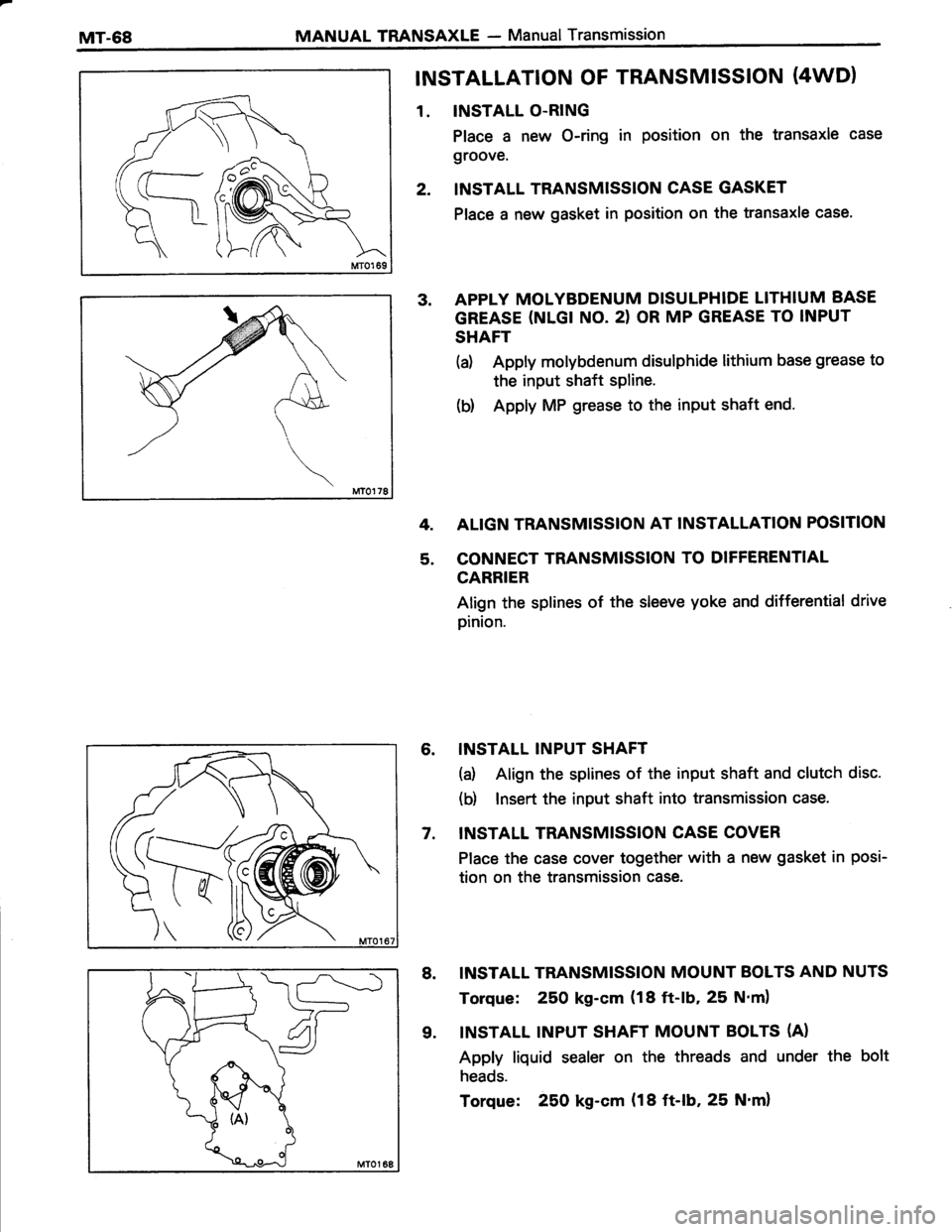 TOYOTA TERCEL 1985  Repair Manual 