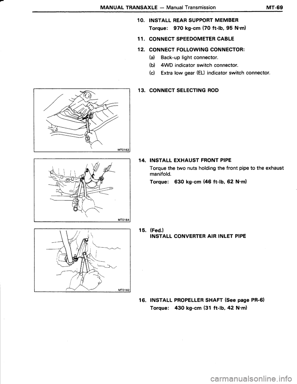 TOYOTA TERCEL 1985  Repair Manual 