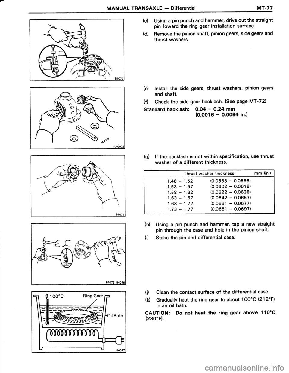 TOYOTA TERCEL 1985  Repair Manual 