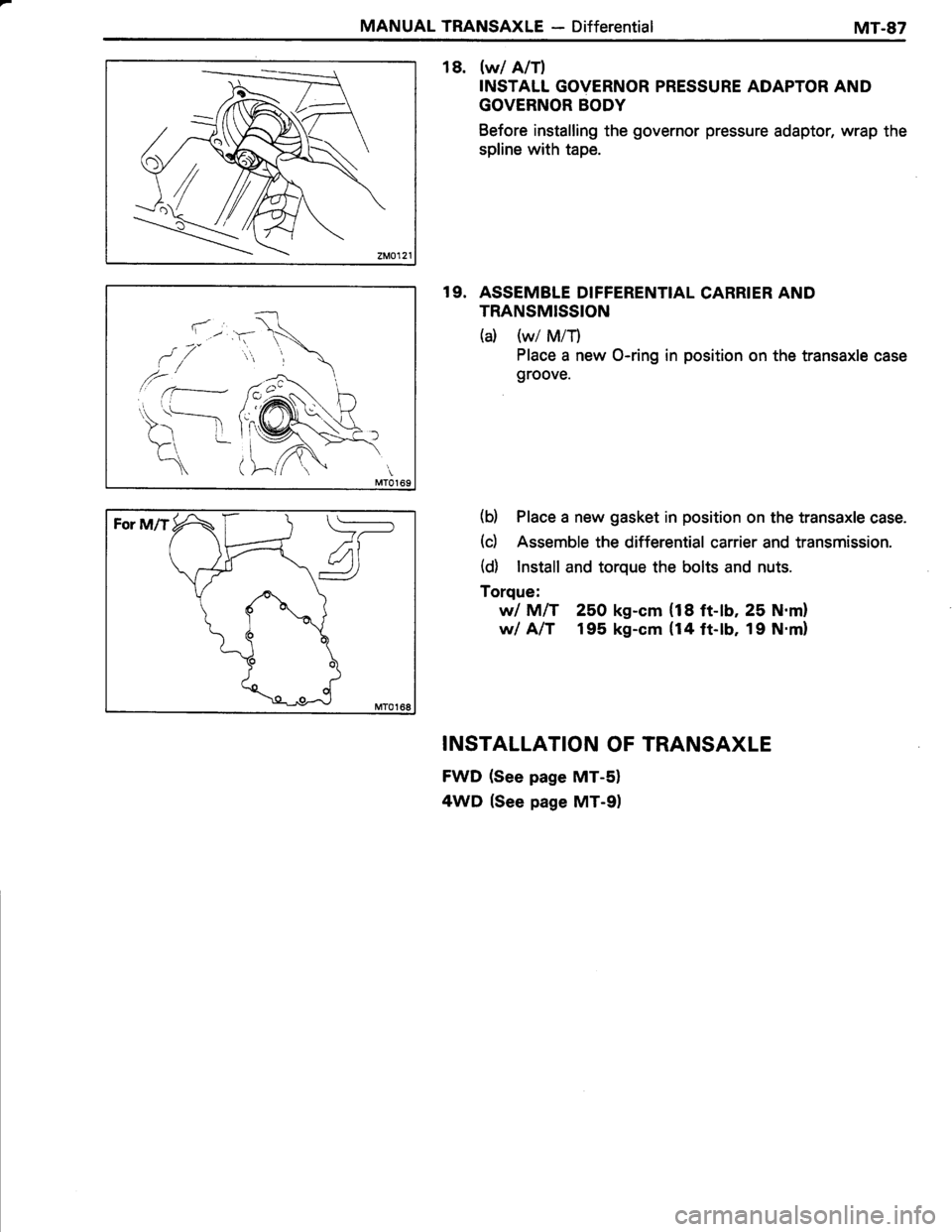 TOYOTA TERCEL 1985  Repair Manual 
