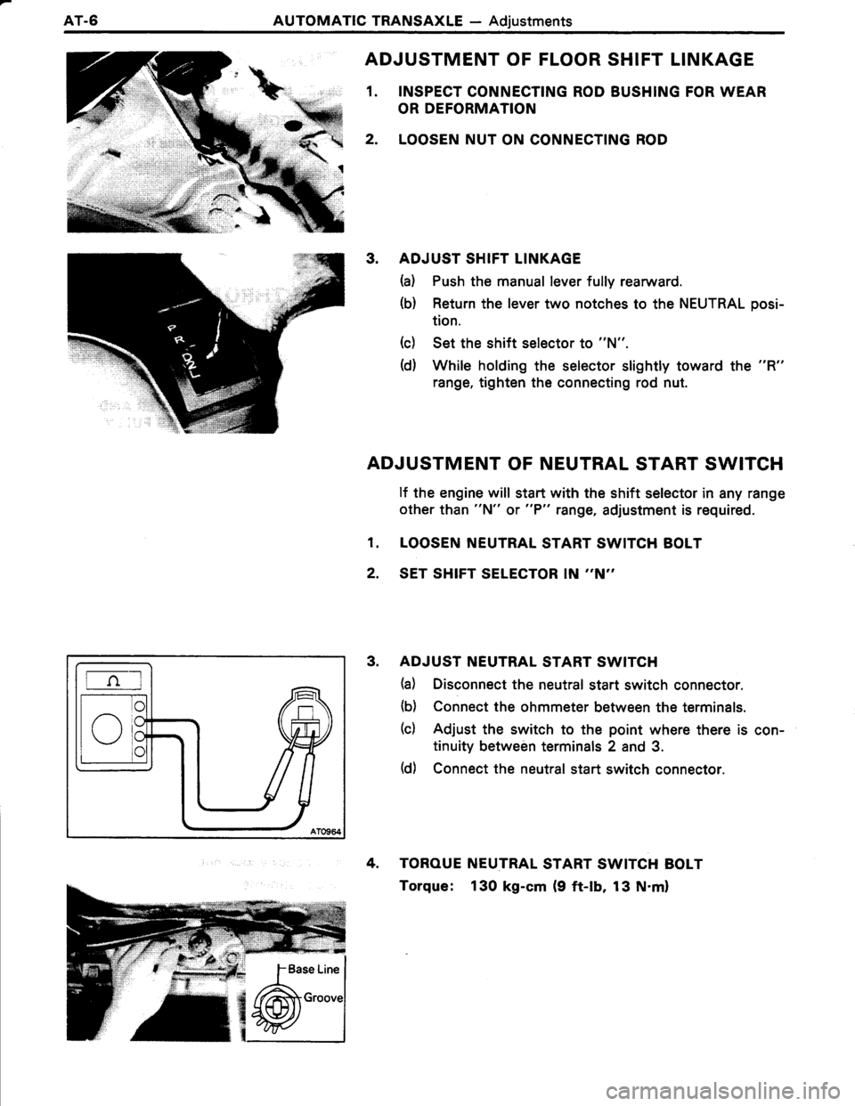 TOYOTA TERCEL 1985  Repair Manual 