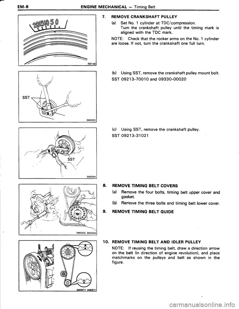 TOYOTA TERCEL 1985  Repair Manual 
