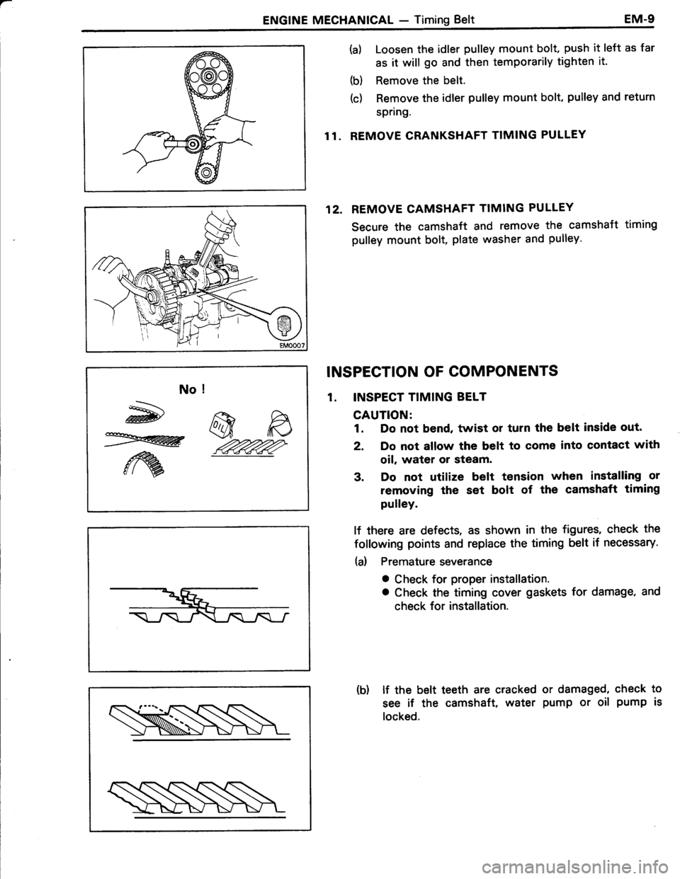 TOYOTA TERCEL 1985  Repair Manual 