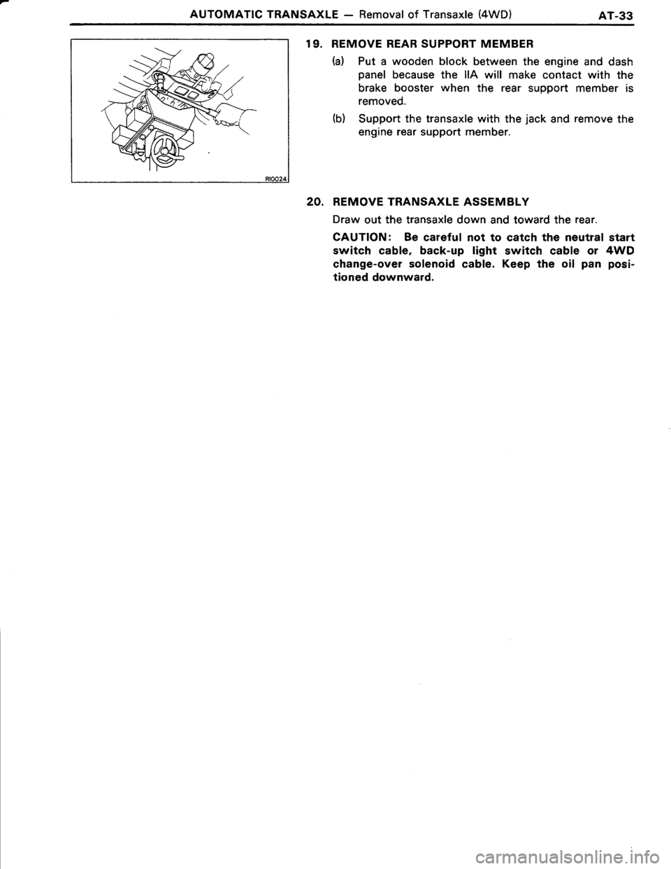 TOYOTA TERCEL 1985  Repair Manual 