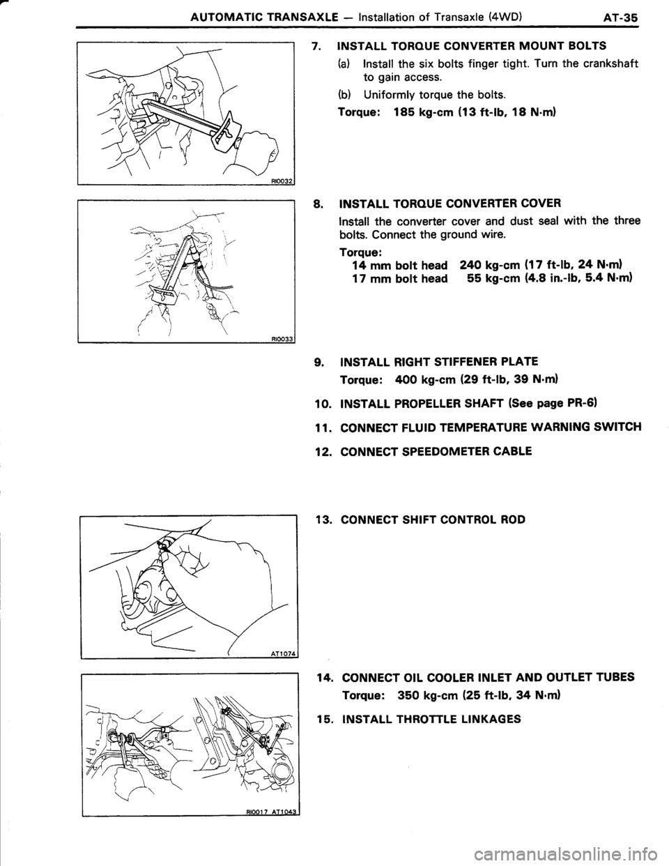 TOYOTA TERCEL 1985  Repair Manual 