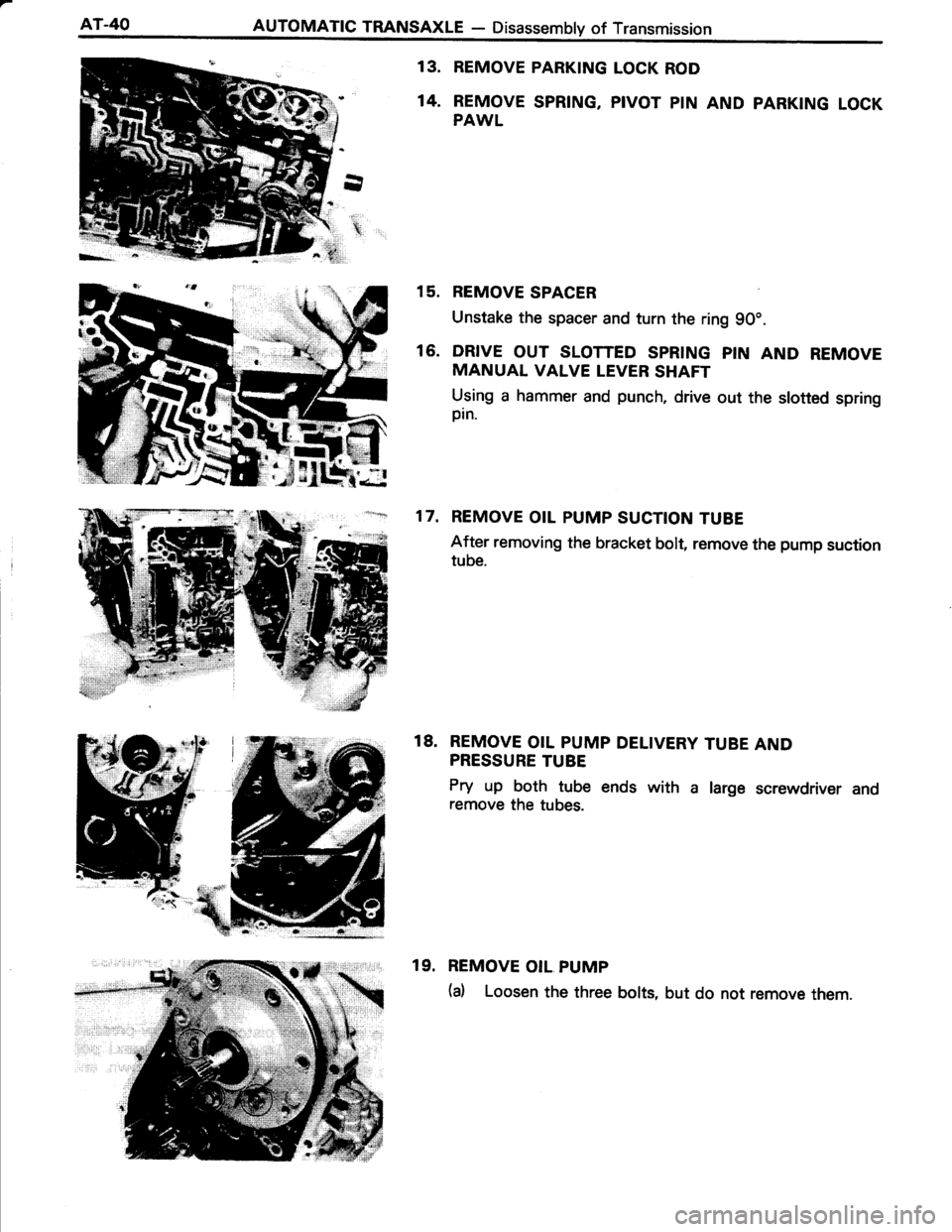 TOYOTA TERCEL 1985  Repair Manual 