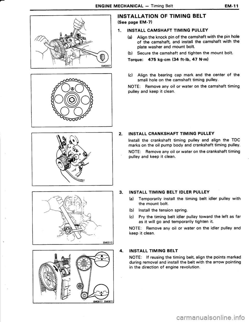 TOYOTA TERCEL 1985  Repair Manual 
