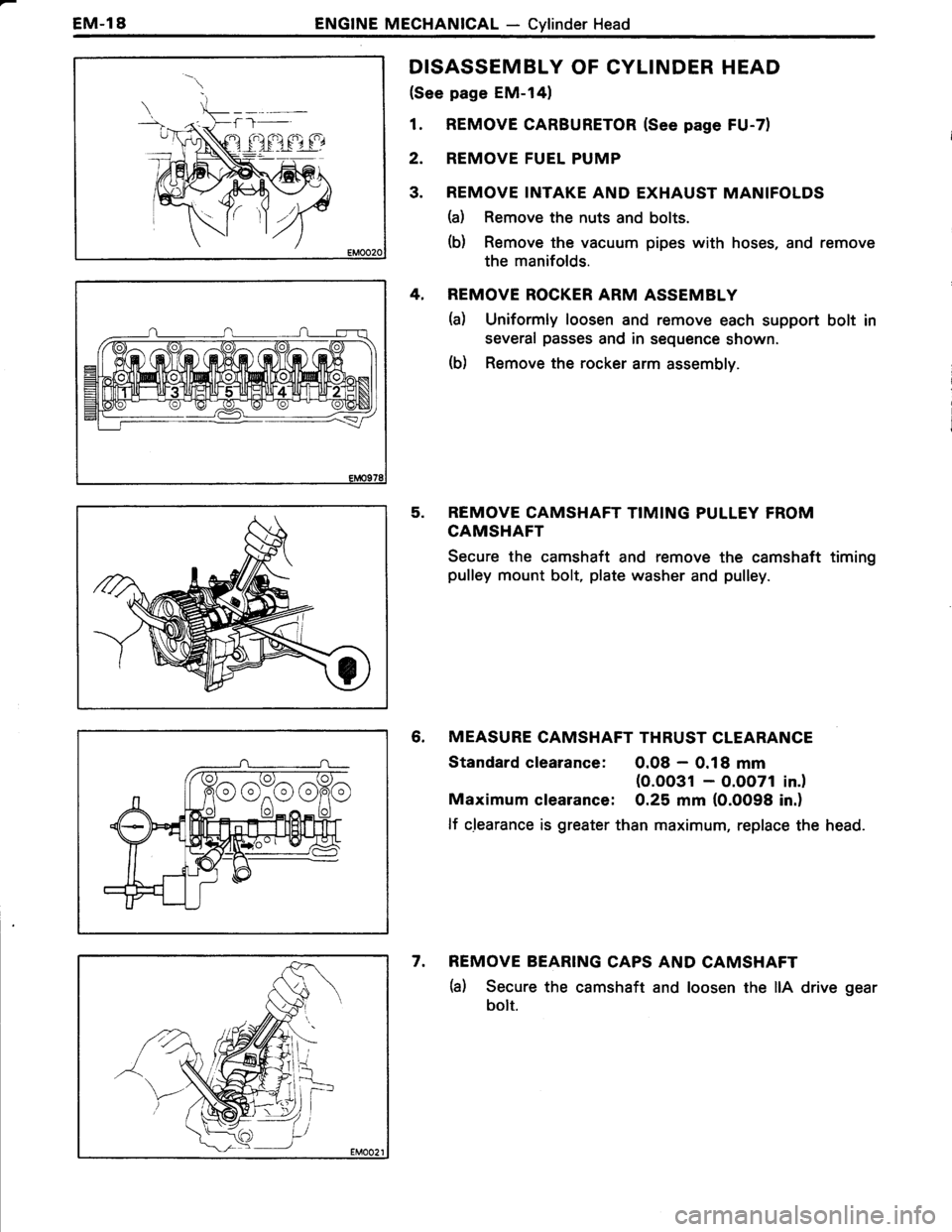 TOYOTA TERCEL 1985  Repair Manual 
