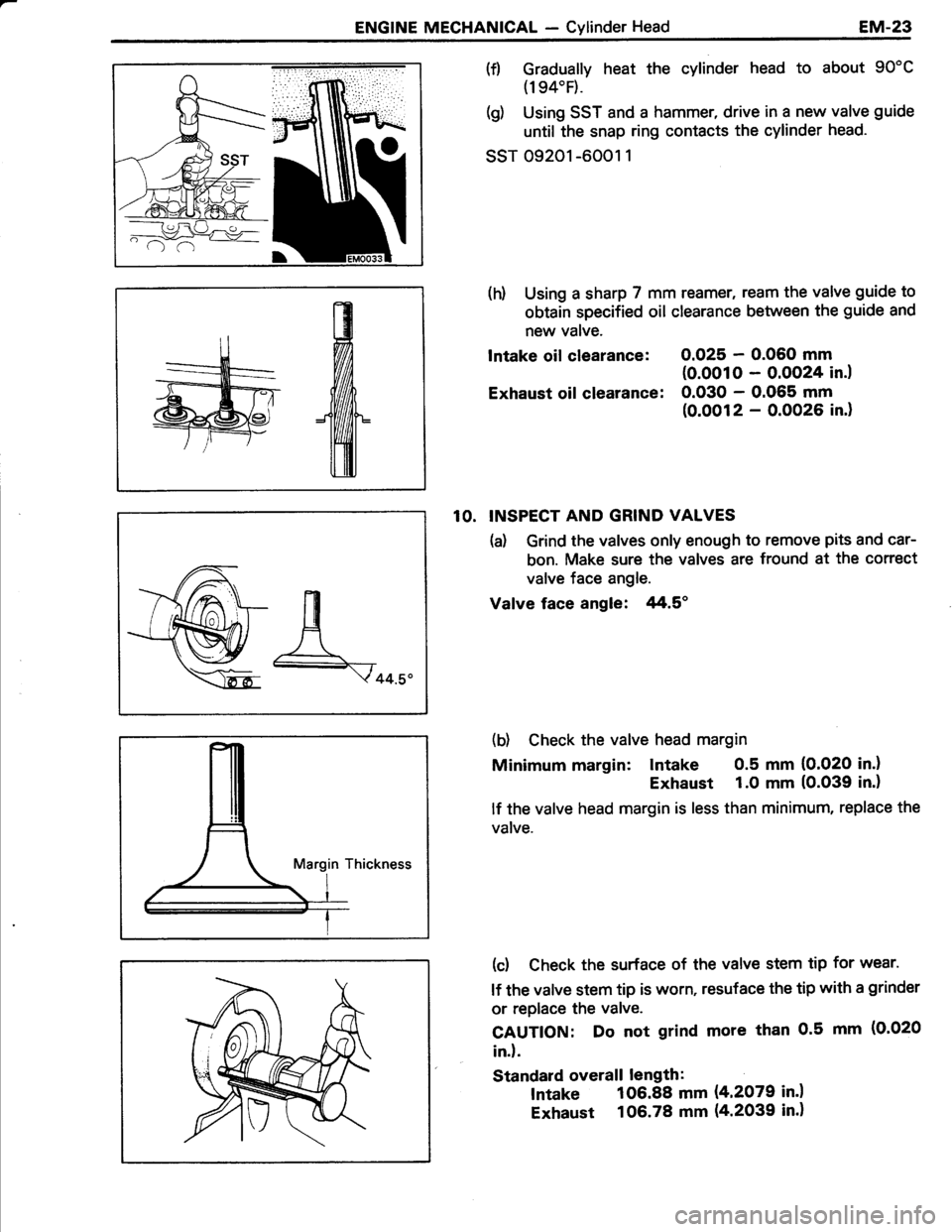 TOYOTA TERCEL 1985  Repair Manual 