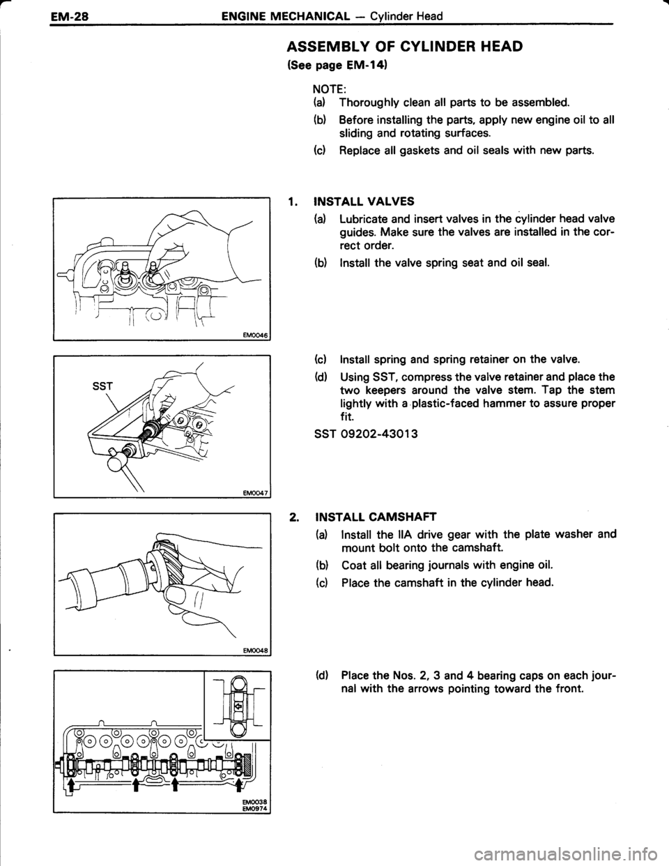 TOYOTA TERCEL 1985  Repair Manual 