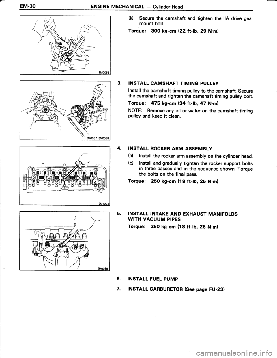 TOYOTA TERCEL 1985  Repair Manual 