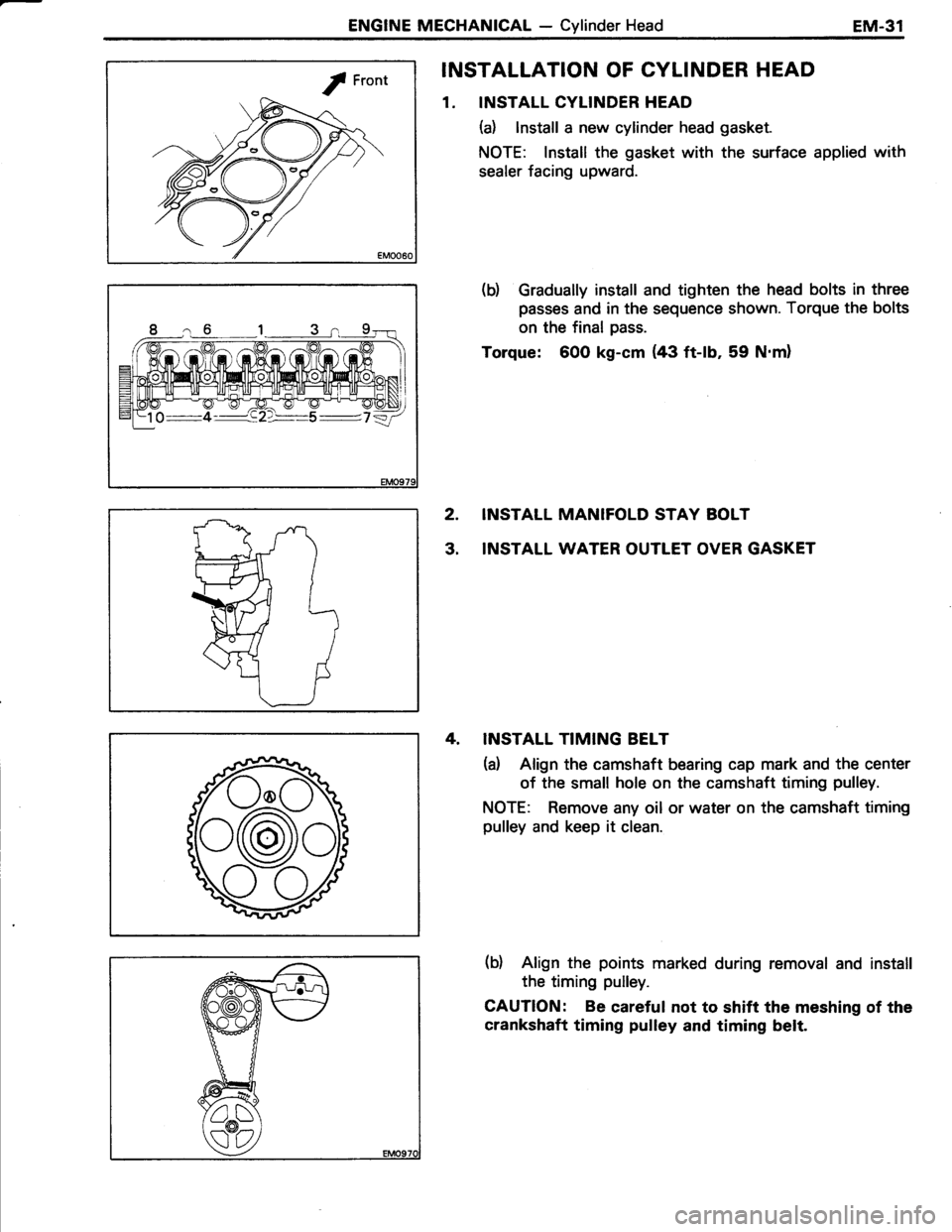 TOYOTA TERCEL 1985  Repair Manual 