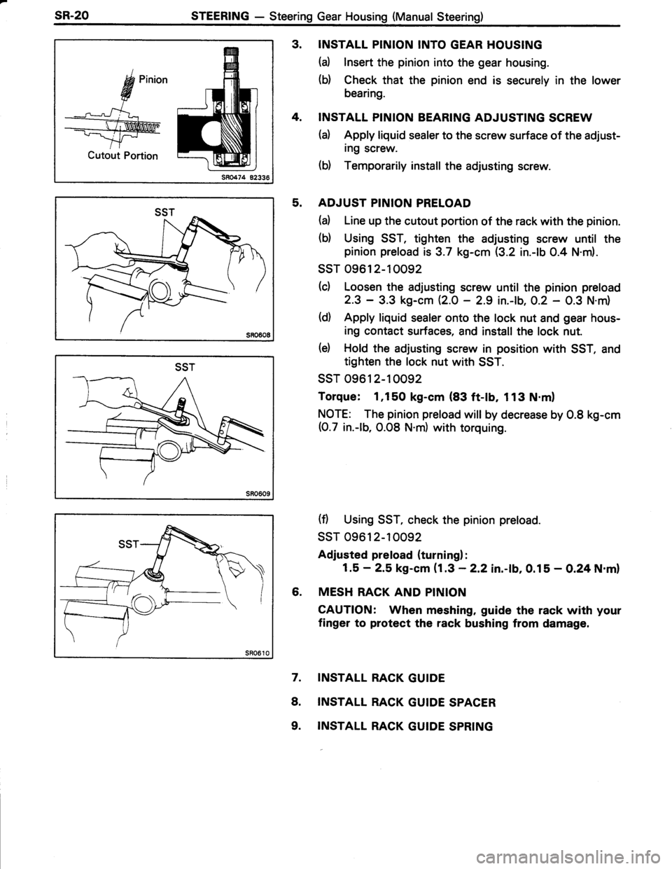 TOYOTA TERCEL 1985  Repair Manual 