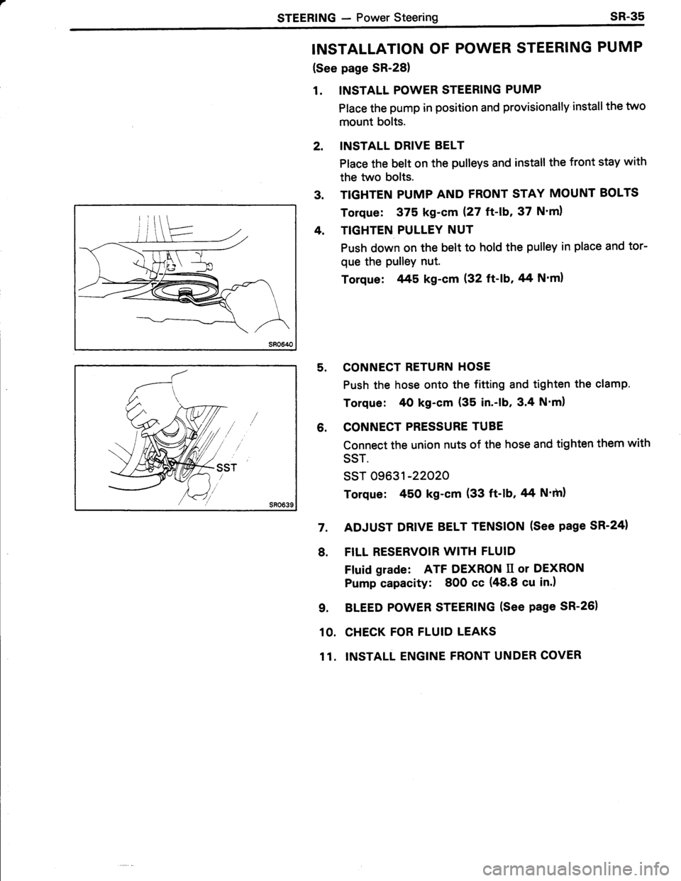 TOYOTA TERCEL 1985  Repair Manual 