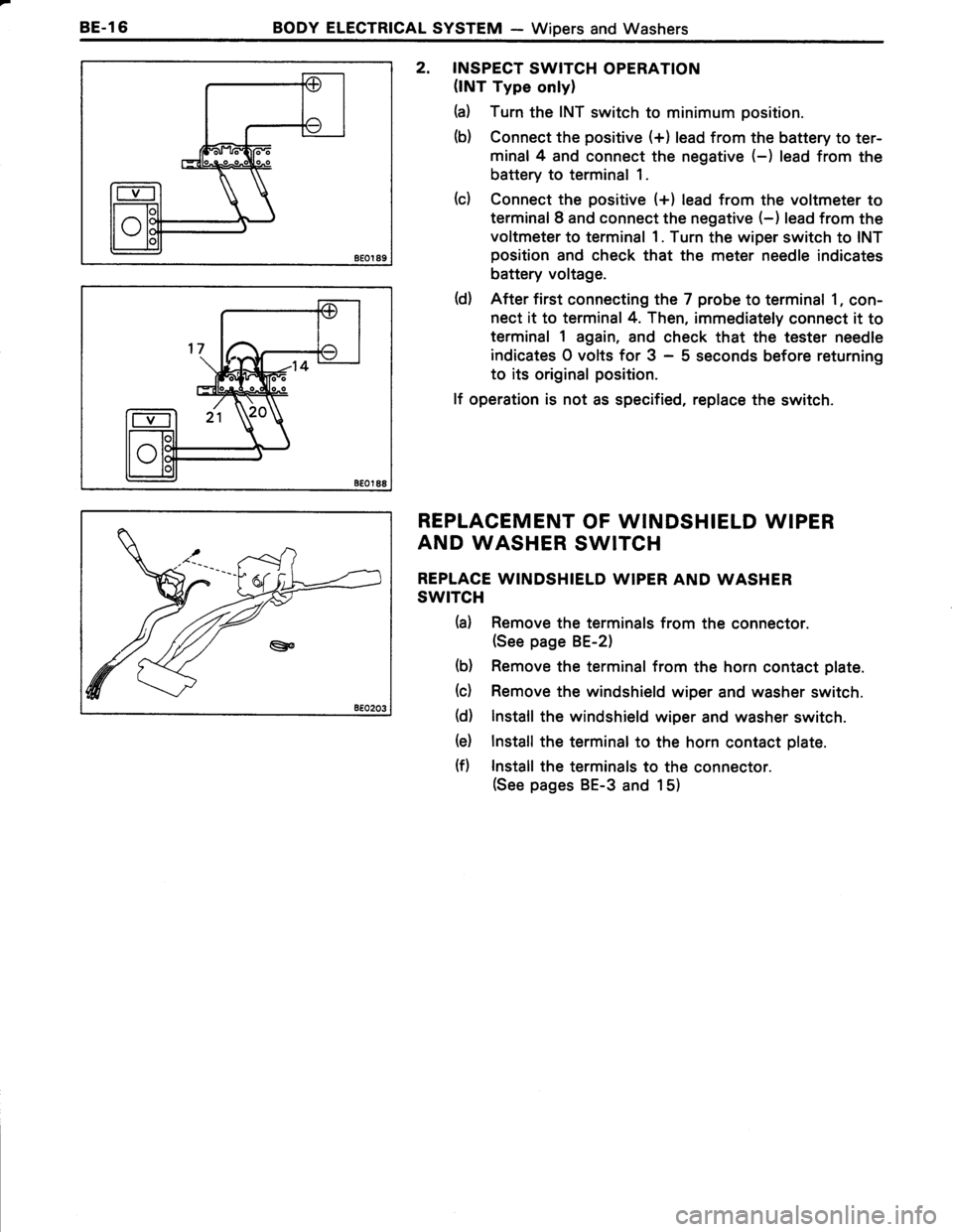 TOYOTA TERCEL 1985  Repair Manual 