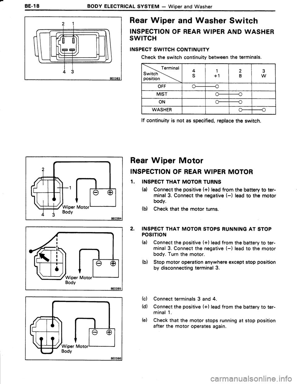 TOYOTA TERCEL 1985  Repair Manual 
