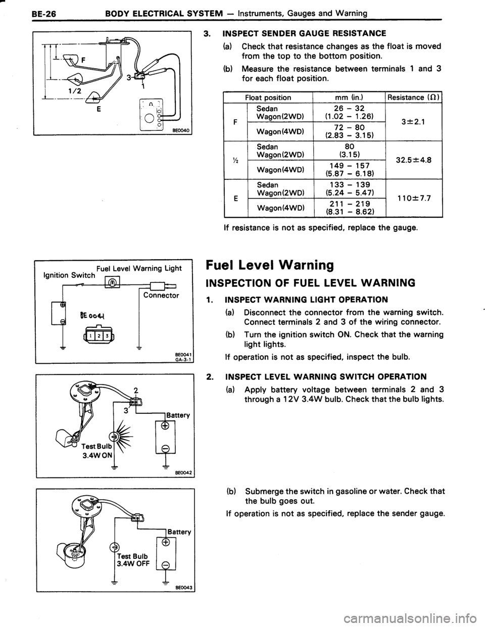 TOYOTA TERCEL 1985  Repair Manual 