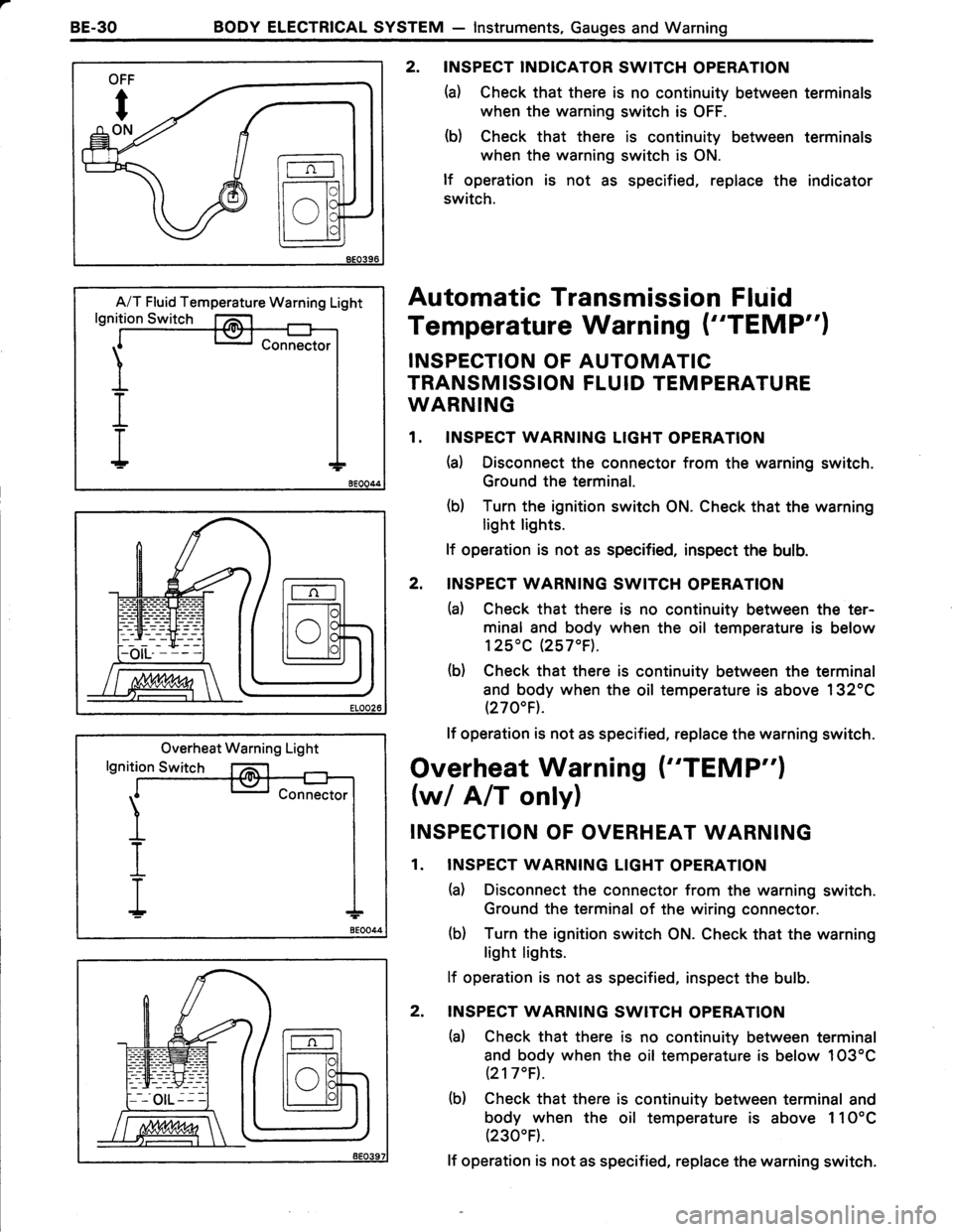 TOYOTA TERCEL 1985  Repair Manual 