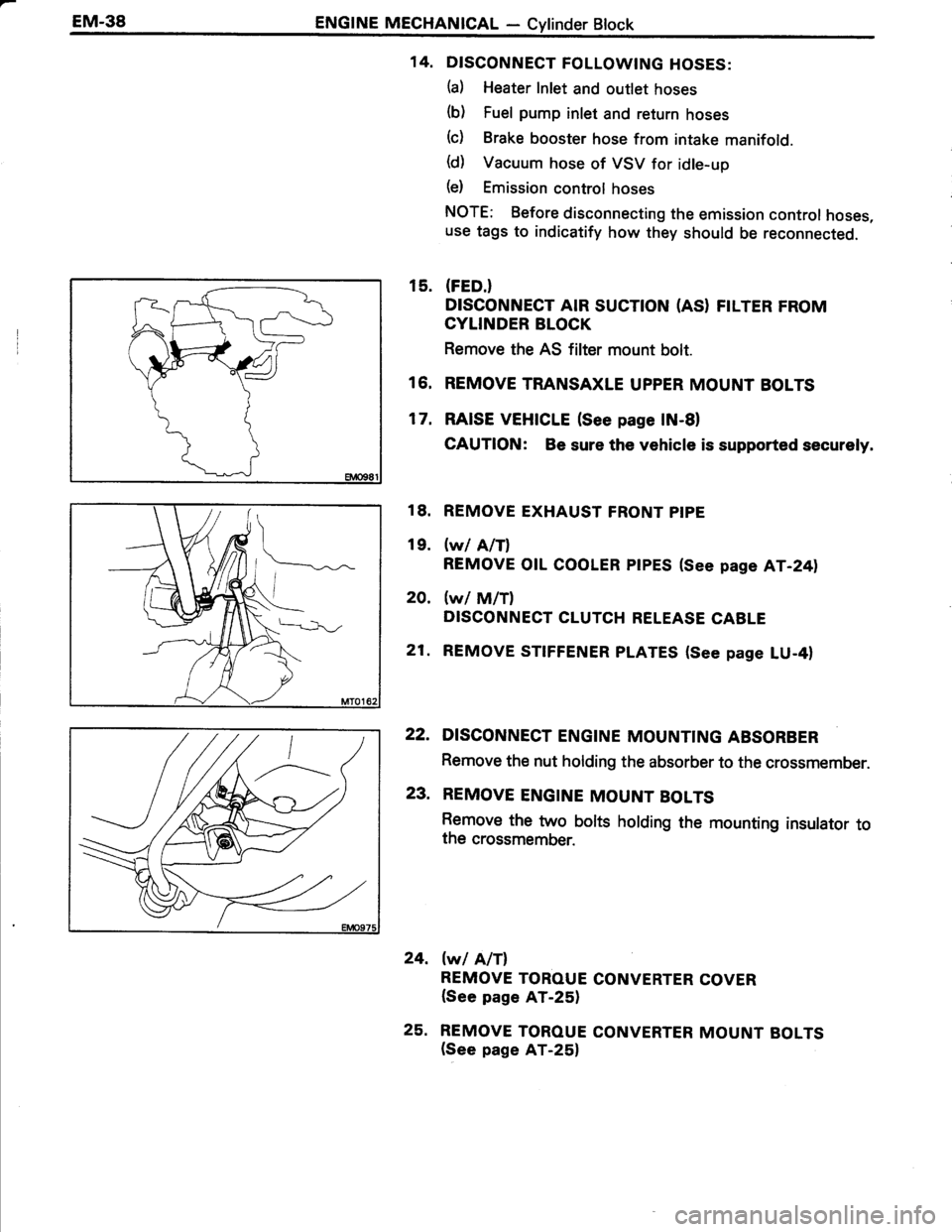 TOYOTA TERCEL 1985  Repair Manual 