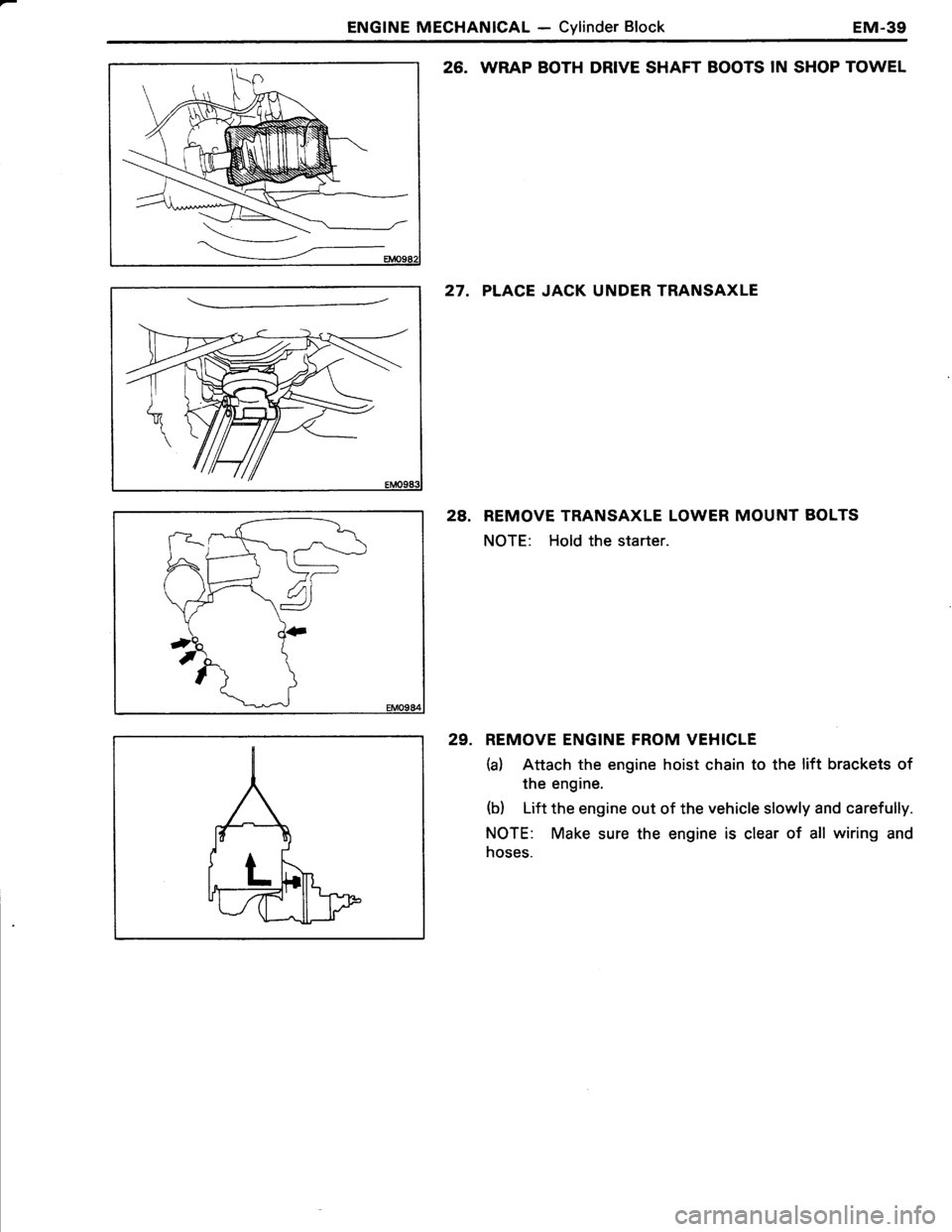 TOYOTA TERCEL 1985  Repair Manual 