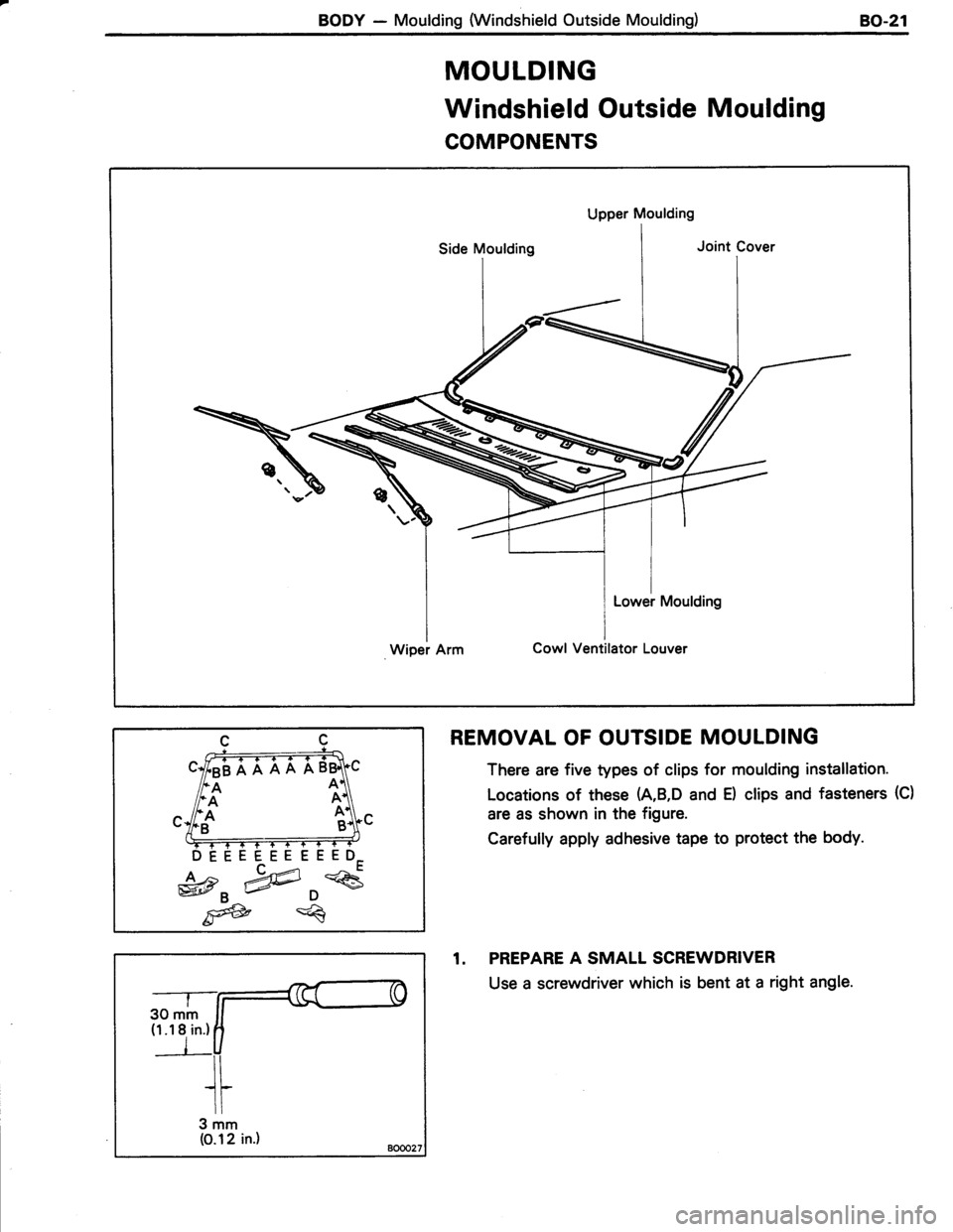 TOYOTA TERCEL 1985  Repair Manual 