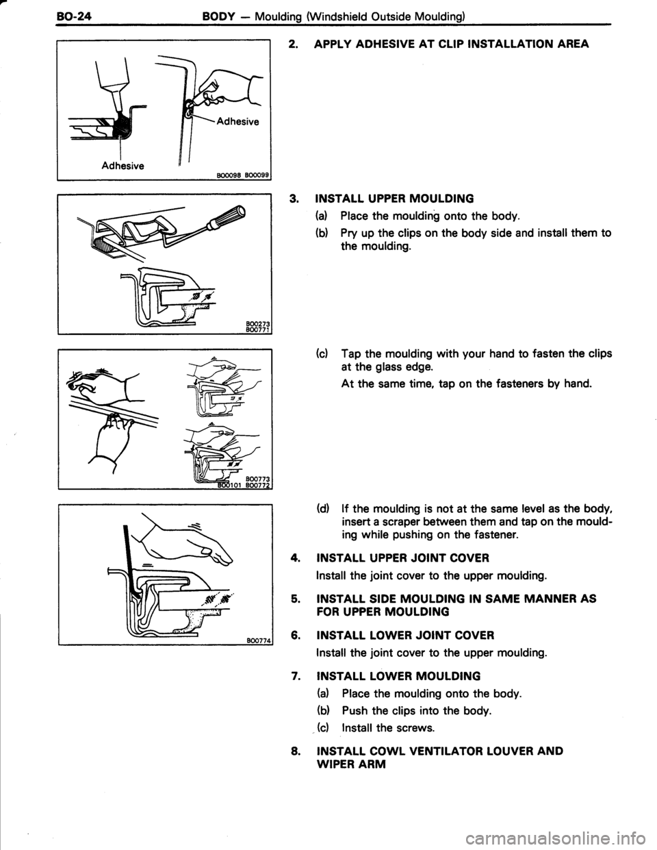 TOYOTA TERCEL 1985  Repair Manual 
