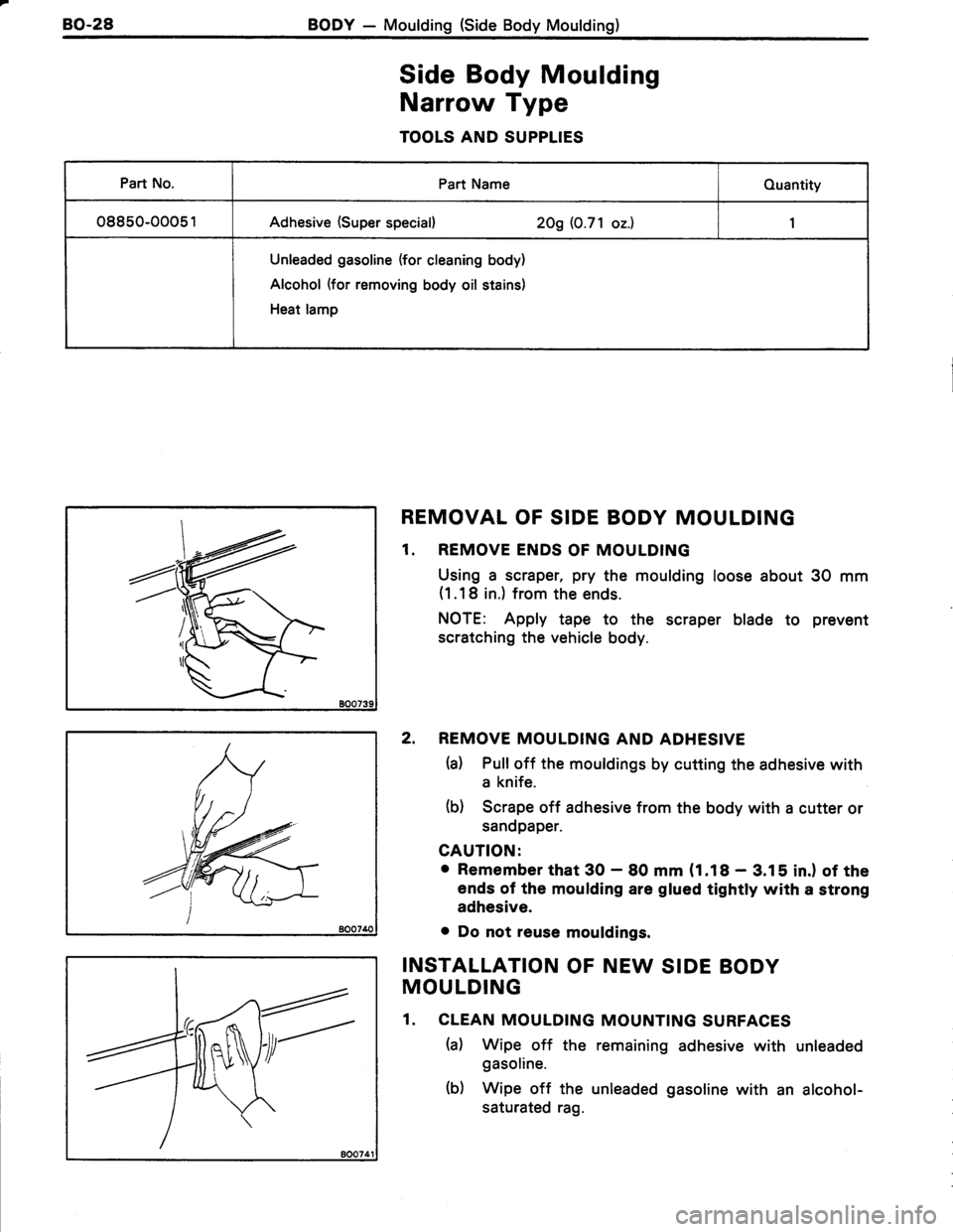 TOYOTA TERCEL 1985  Repair Manual 
