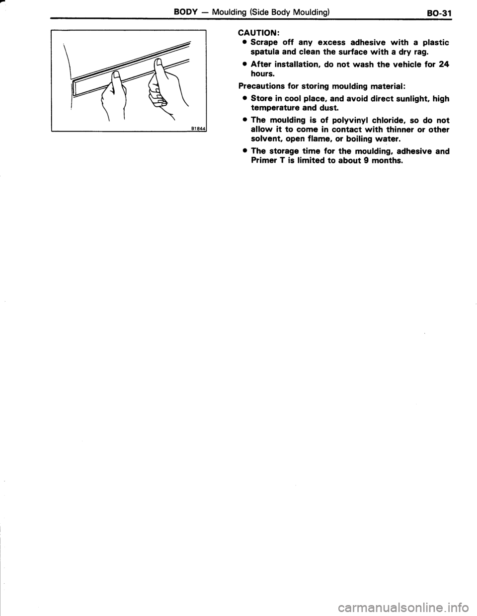TOYOTA TERCEL 1985  Repair Manual 