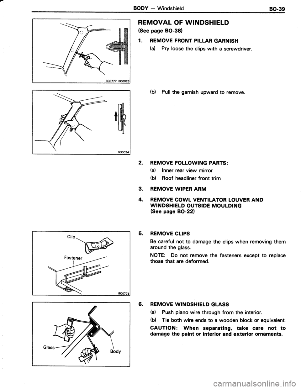 TOYOTA TERCEL 1985  Repair Manual 