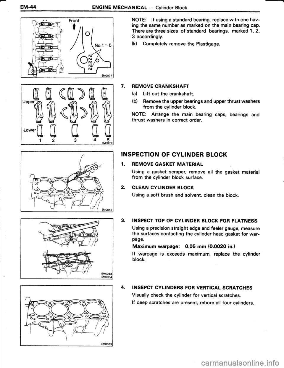 TOYOTA TERCEL 1985  Repair Manual 