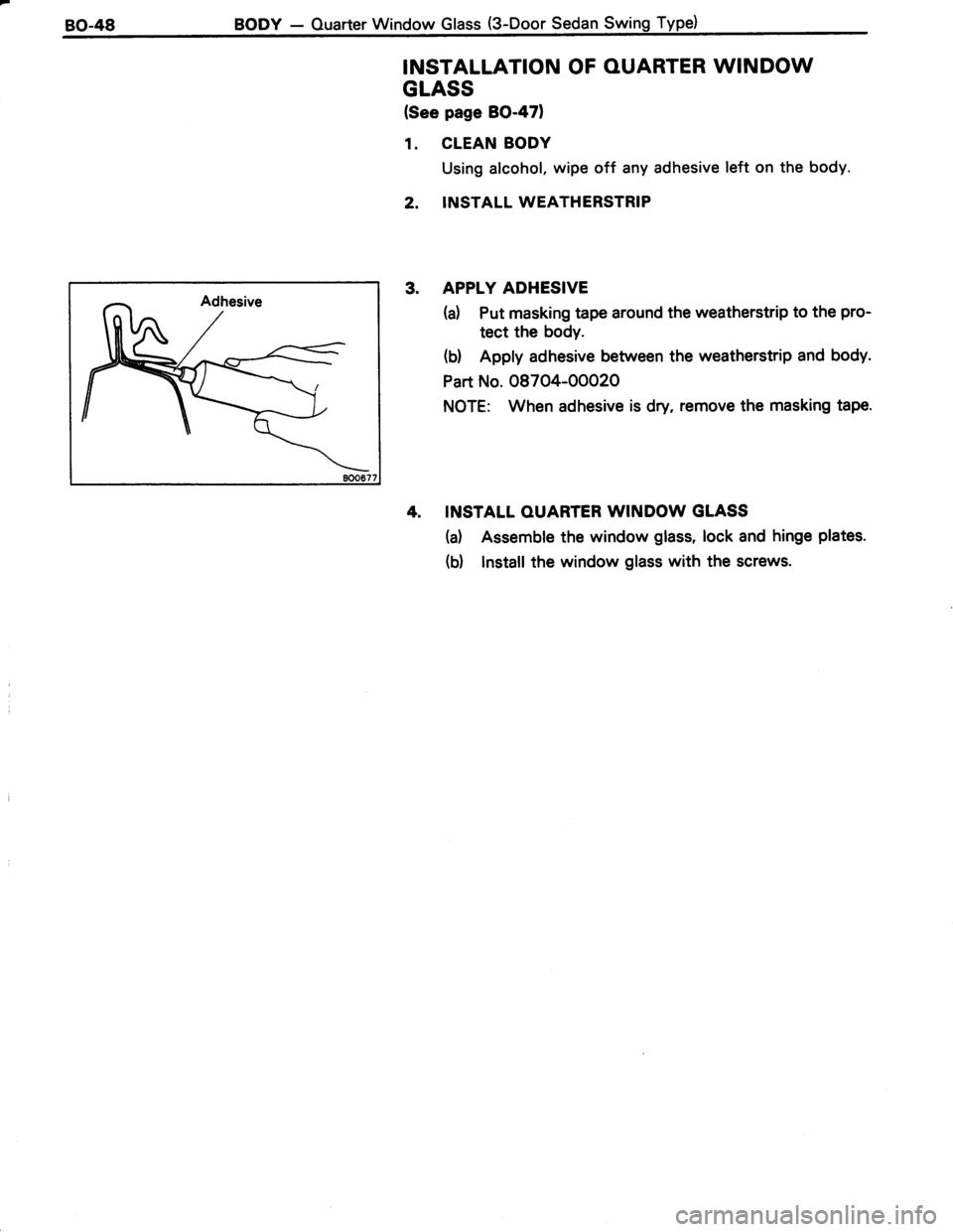 TOYOTA TERCEL 1985  Repair Manual 