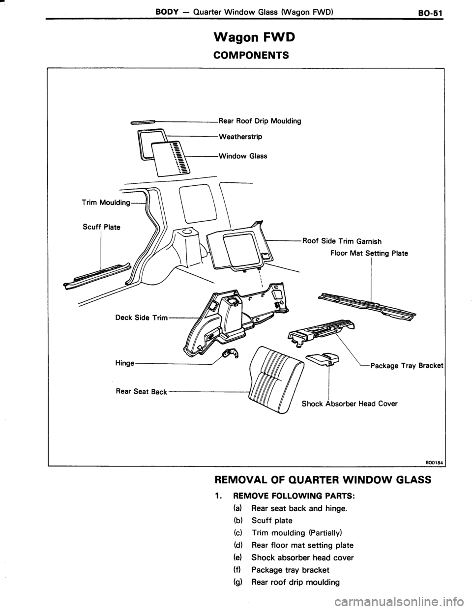 TOYOTA TERCEL 1985  Repair Manual 