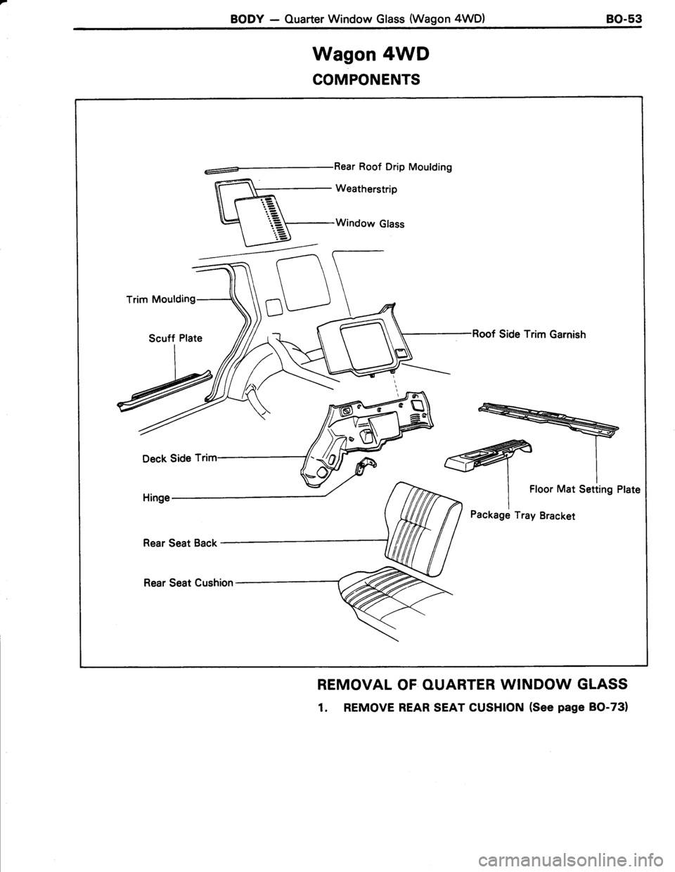 TOYOTA TERCEL 1985  Repair Manual 
