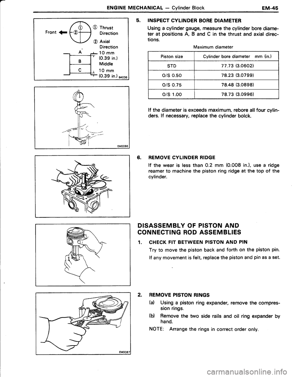 TOYOTA TERCEL 1985  Repair Manual 