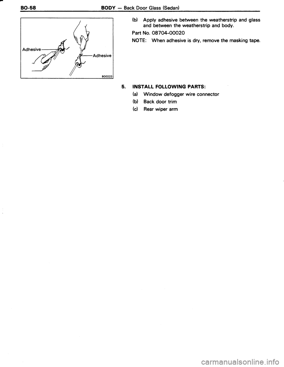 TOYOTA TERCEL 1985  Repair Manual 