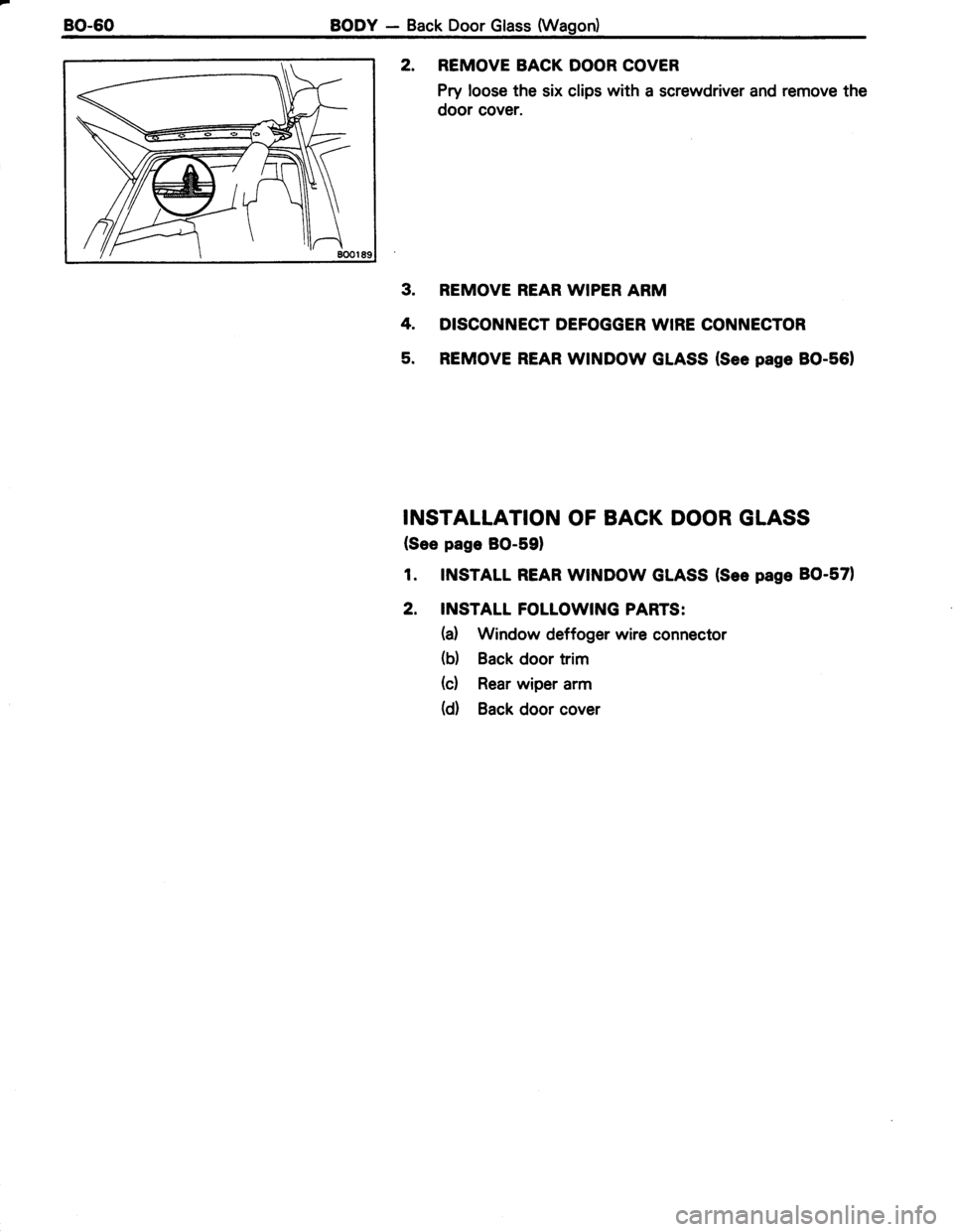 TOYOTA TERCEL 1985  Repair Manual 