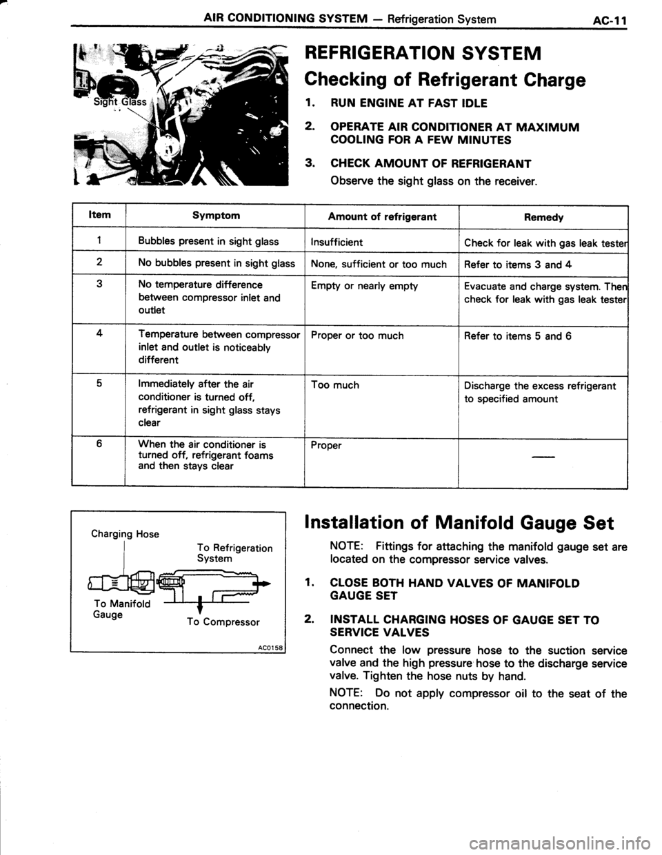 TOYOTA TERCEL 1985  Repair Manual 