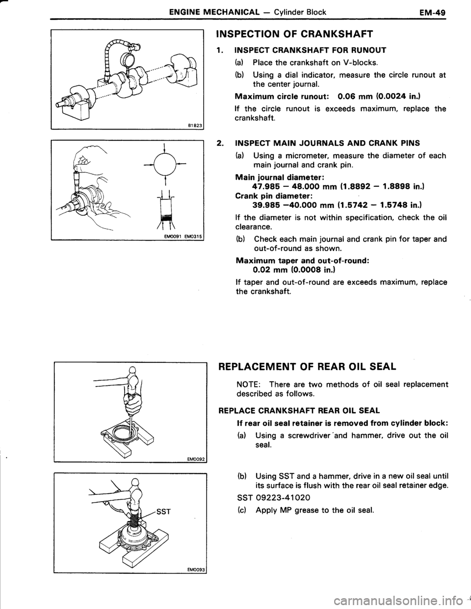 TOYOTA TERCEL 1985  Repair Manual 