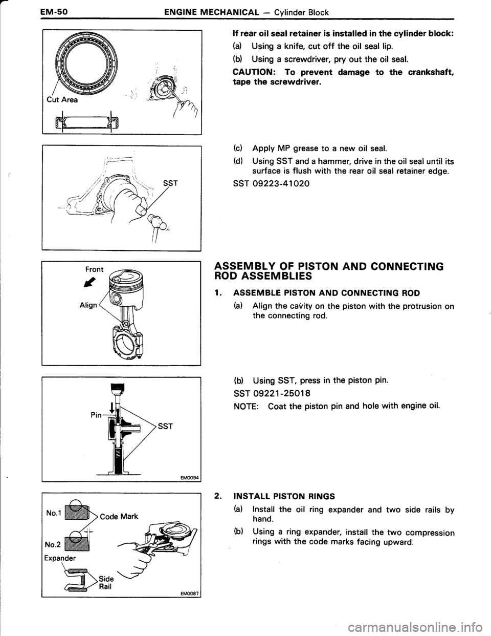 TOYOTA TERCEL 1985  Repair Manual 