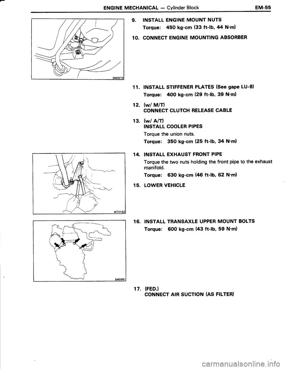 TOYOTA TERCEL 1985  Repair Manual 