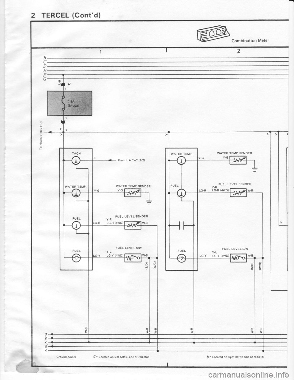 TOYOTA TERCEL 1985  Repair Manual 