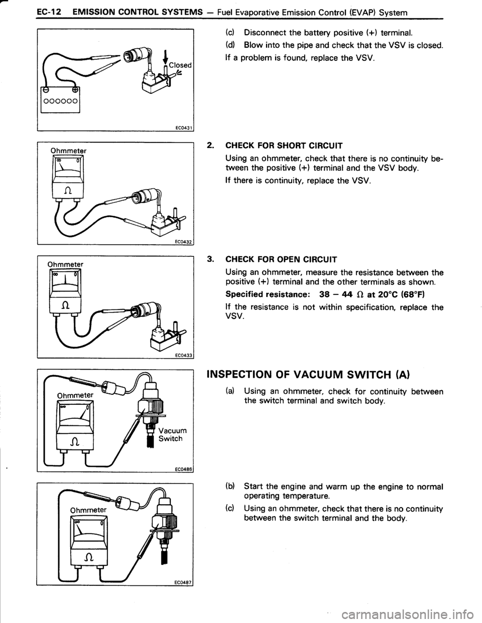 TOYOTA TERCEL 1985  Repair Manual 