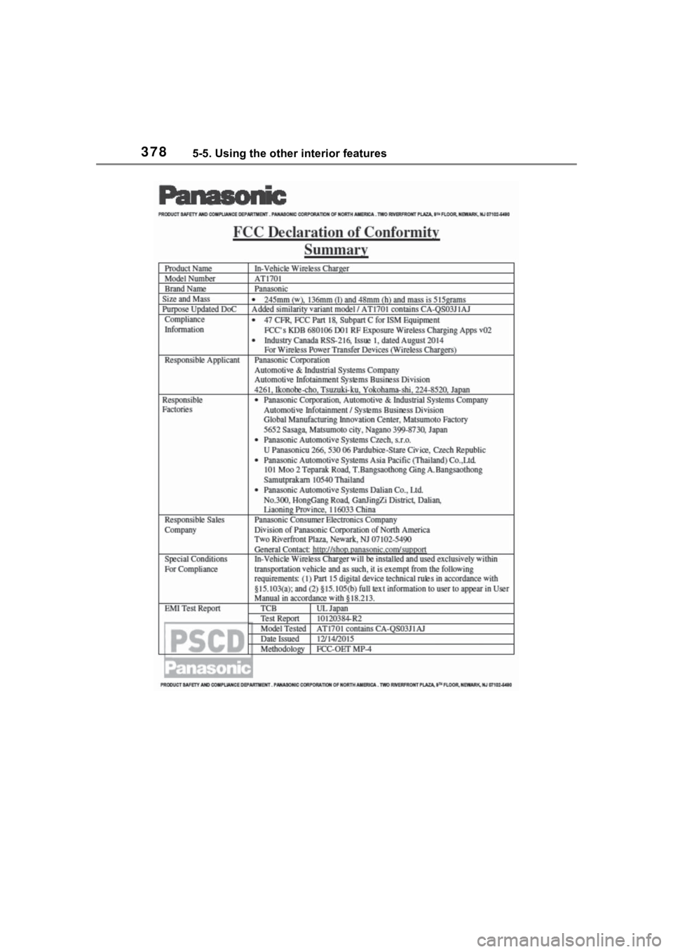 TOYOTA HIGHLANDER 2022  Owners Manual 3785-5. Using the other interior features 