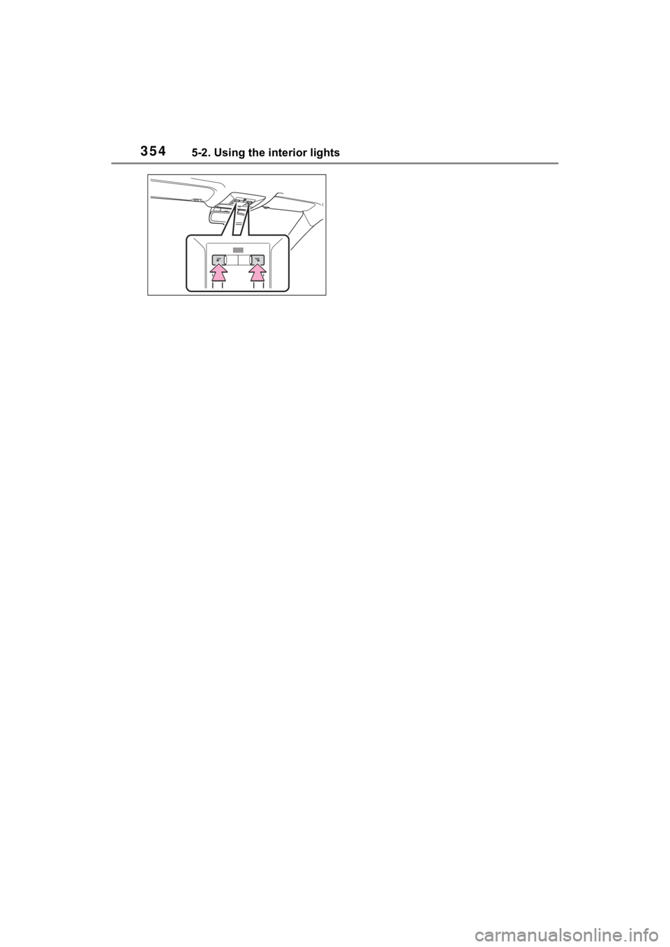 TOYOTA RAV4 HYBRID 2023  Owners Manual 3545-2. Using the interior lights 